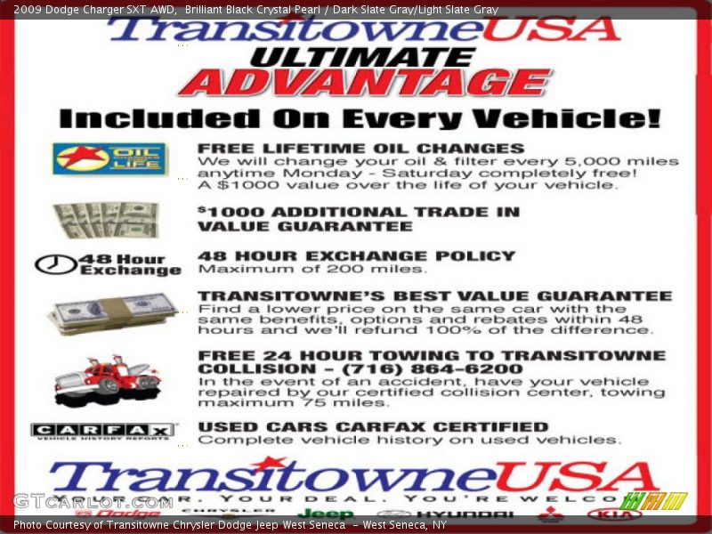 Brilliant Black Crystal Pearl / Dark Slate Gray/Light Slate Gray 2009 Dodge Charger SXT AWD
