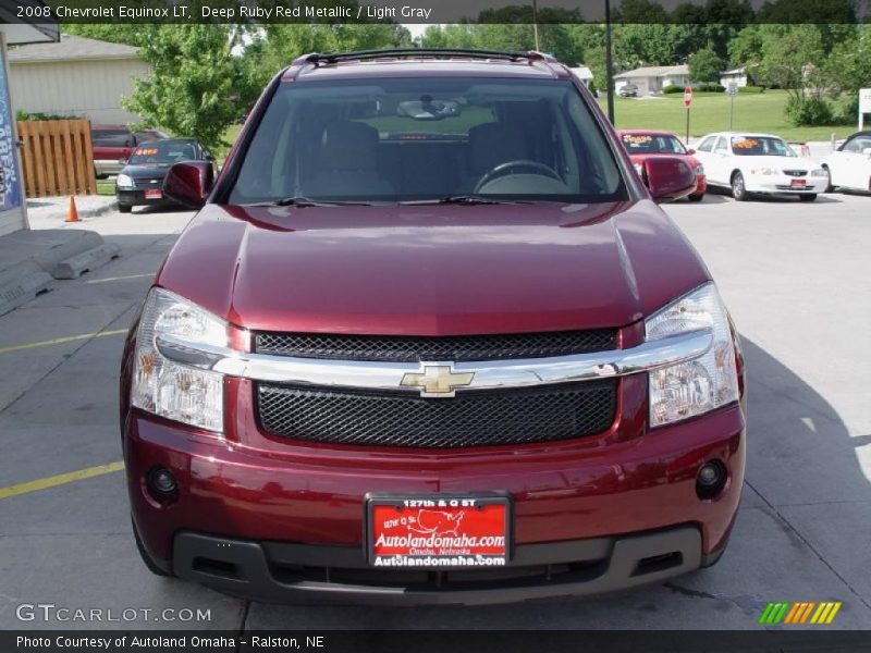 Deep Ruby Red Metallic / Light Gray 2008 Chevrolet Equinox LT