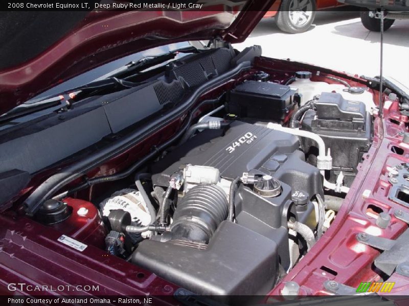 Deep Ruby Red Metallic / Light Gray 2008 Chevrolet Equinox LT