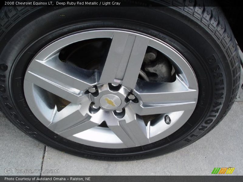 Deep Ruby Red Metallic / Light Gray 2008 Chevrolet Equinox LT