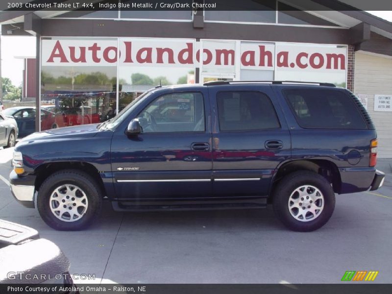 Indigo Blue Metallic / Gray/Dark Charcoal 2003 Chevrolet Tahoe LT 4x4