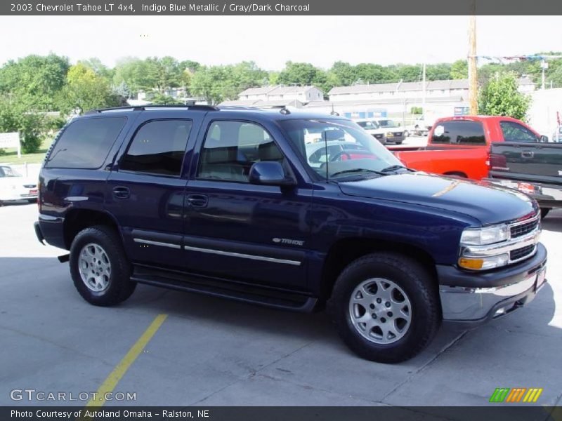 Indigo Blue Metallic / Gray/Dark Charcoal 2003 Chevrolet Tahoe LT 4x4