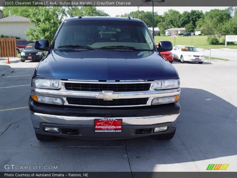 Indigo Blue Metallic / Gray/Dark Charcoal 2003 Chevrolet Tahoe LT 4x4