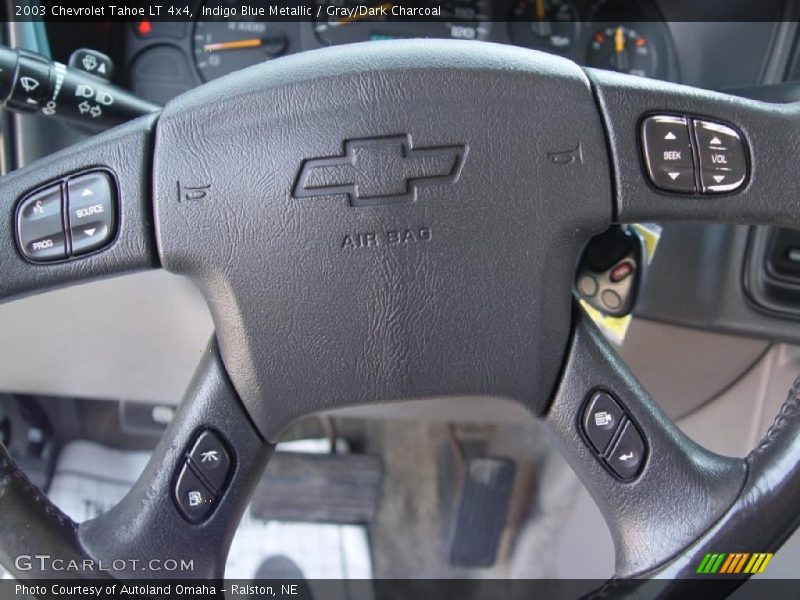 Indigo Blue Metallic / Gray/Dark Charcoal 2003 Chevrolet Tahoe LT 4x4
