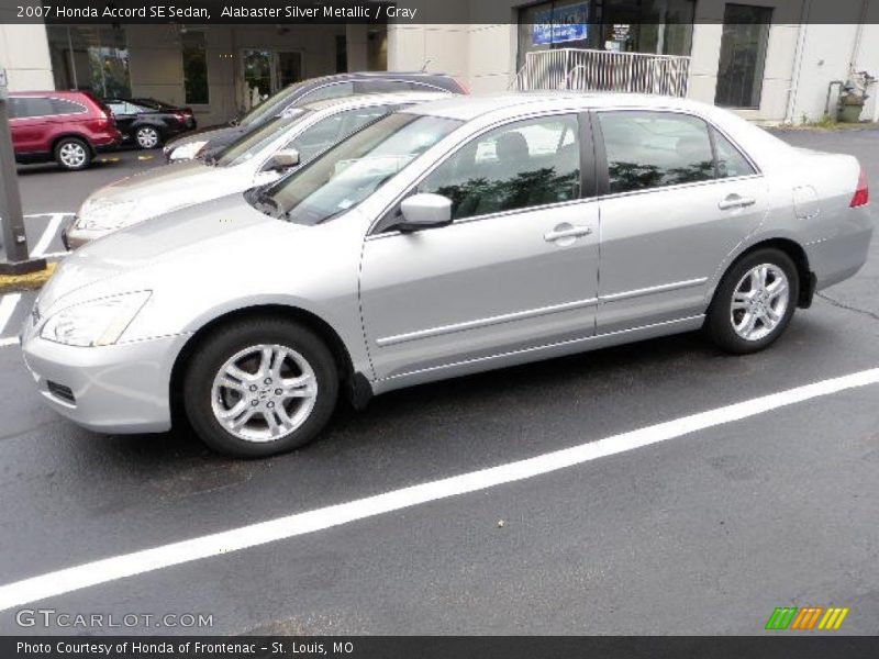 Alabaster Silver Metallic / Gray 2007 Honda Accord SE Sedan