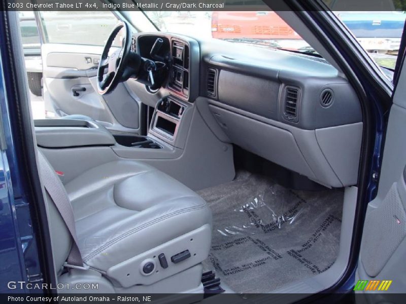 Indigo Blue Metallic / Gray/Dark Charcoal 2003 Chevrolet Tahoe LT 4x4