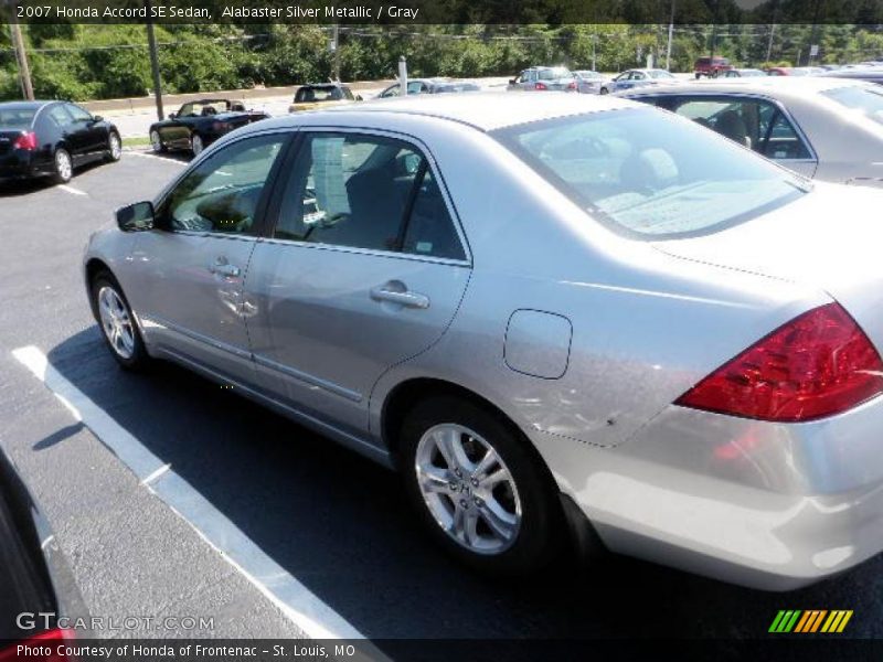 Alabaster Silver Metallic / Gray 2007 Honda Accord SE Sedan
