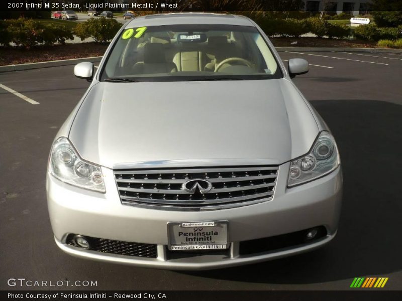 Liquid Platinum Metallic / Wheat 2007 Infiniti M 35 Sedan