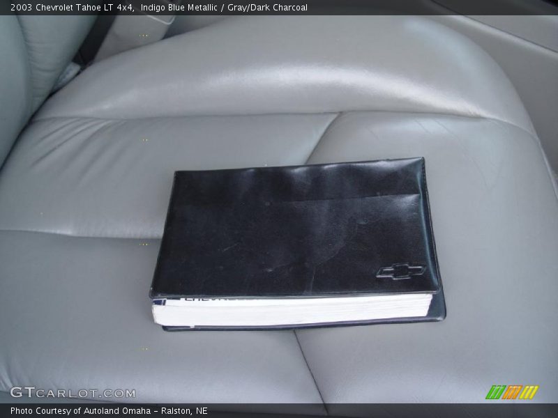 Indigo Blue Metallic / Gray/Dark Charcoal 2003 Chevrolet Tahoe LT 4x4
