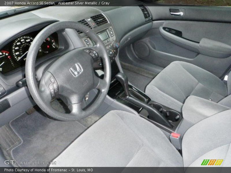 Alabaster Silver Metallic / Gray 2007 Honda Accord SE Sedan