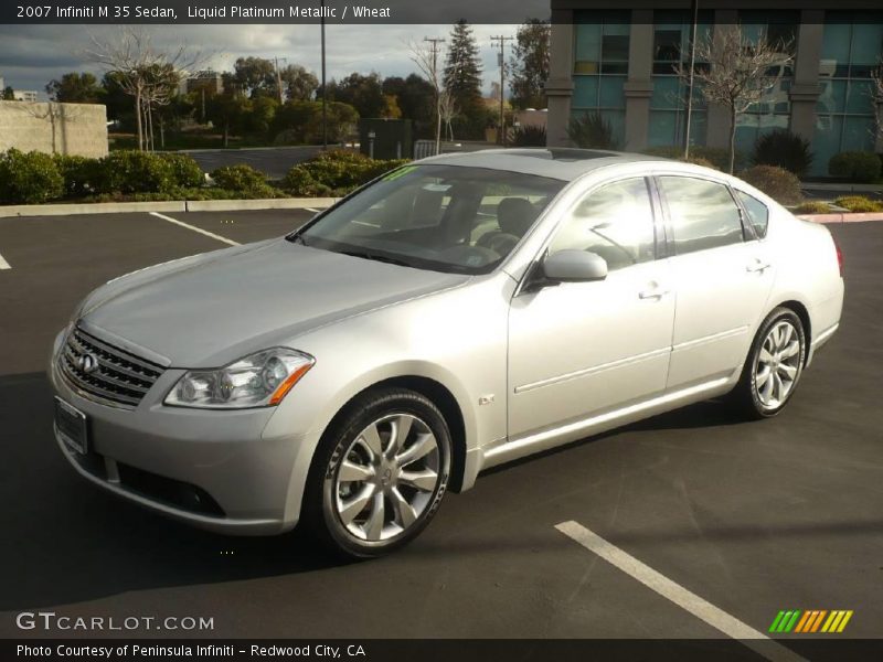 Liquid Platinum Metallic / Wheat 2007 Infiniti M 35 Sedan