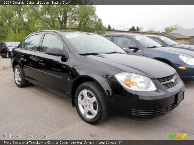 Black / Gray 2007 Chevrolet Cobalt LS Sedan