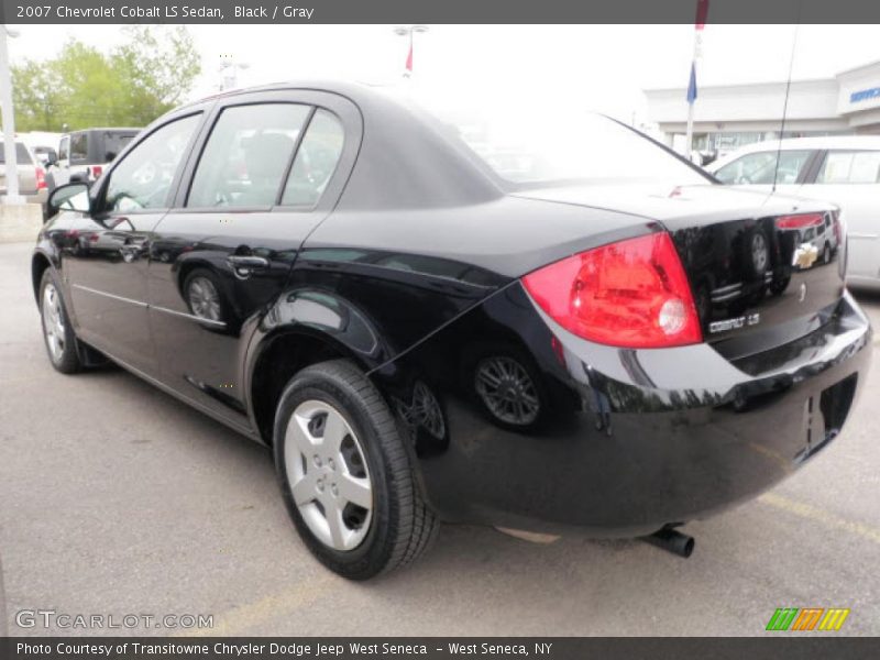 Black / Gray 2007 Chevrolet Cobalt LS Sedan