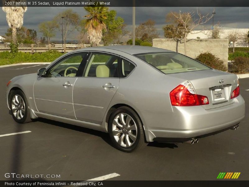 Liquid Platinum Metallic / Wheat 2007 Infiniti M 35 Sedan