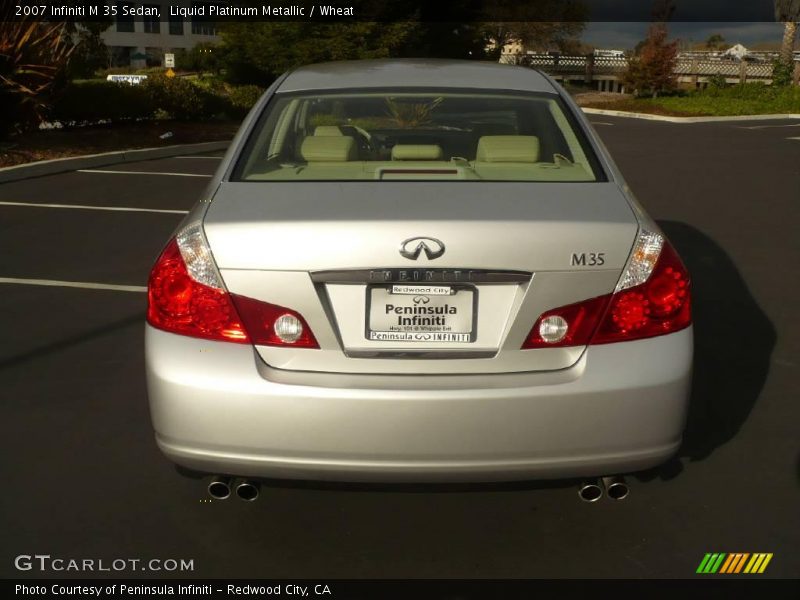 Liquid Platinum Metallic / Wheat 2007 Infiniti M 35 Sedan
