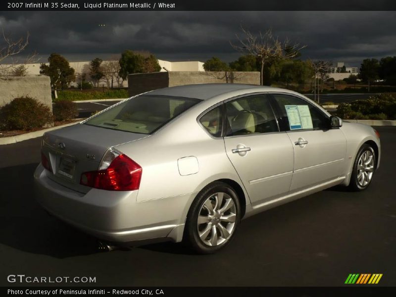 Liquid Platinum Metallic / Wheat 2007 Infiniti M 35 Sedan