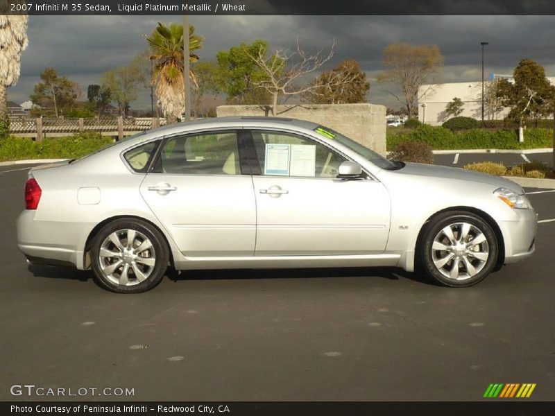 Liquid Platinum Metallic / Wheat 2007 Infiniti M 35 Sedan