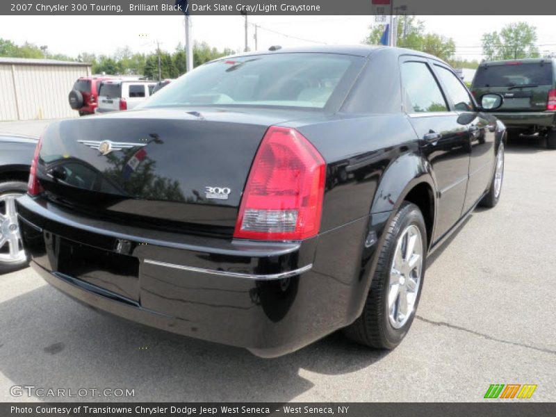 Brilliant Black / Dark Slate Gray/Light Graystone 2007 Chrysler 300 Touring
