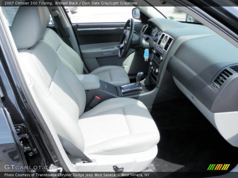 Brilliant Black / Dark Slate Gray/Light Graystone 2007 Chrysler 300 Touring