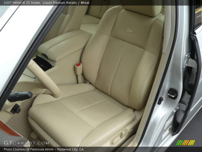 Liquid Platinum Metallic / Wheat 2007 Infiniti M 35 Sedan