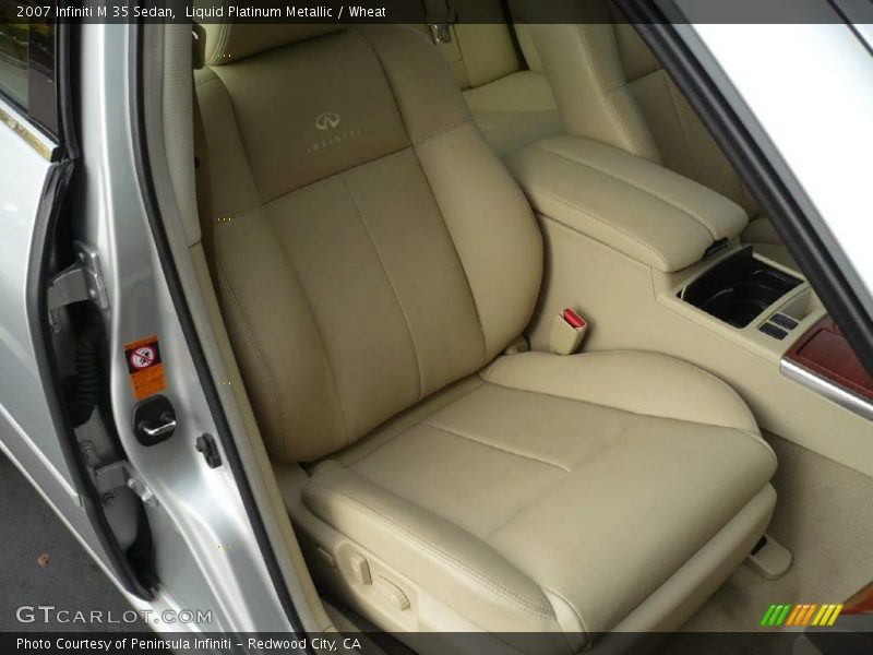 Liquid Platinum Metallic / Wheat 2007 Infiniti M 35 Sedan