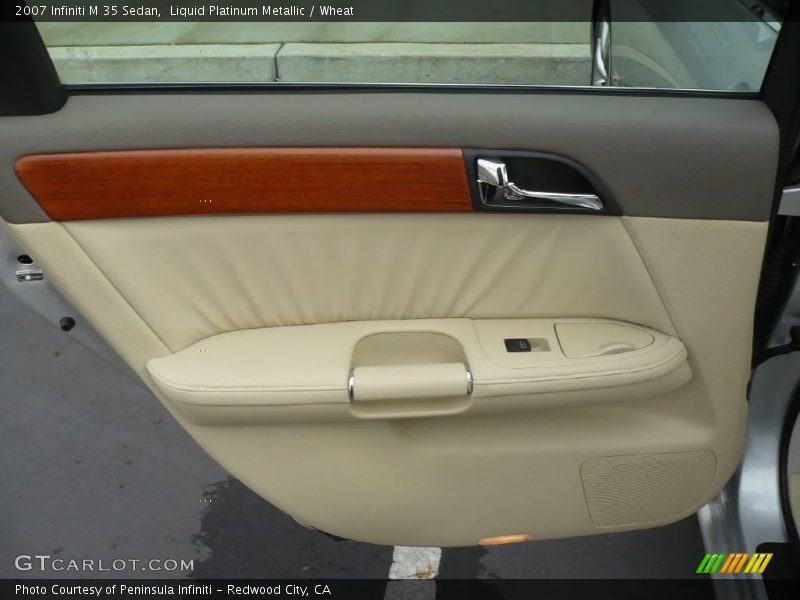 Liquid Platinum Metallic / Wheat 2007 Infiniti M 35 Sedan