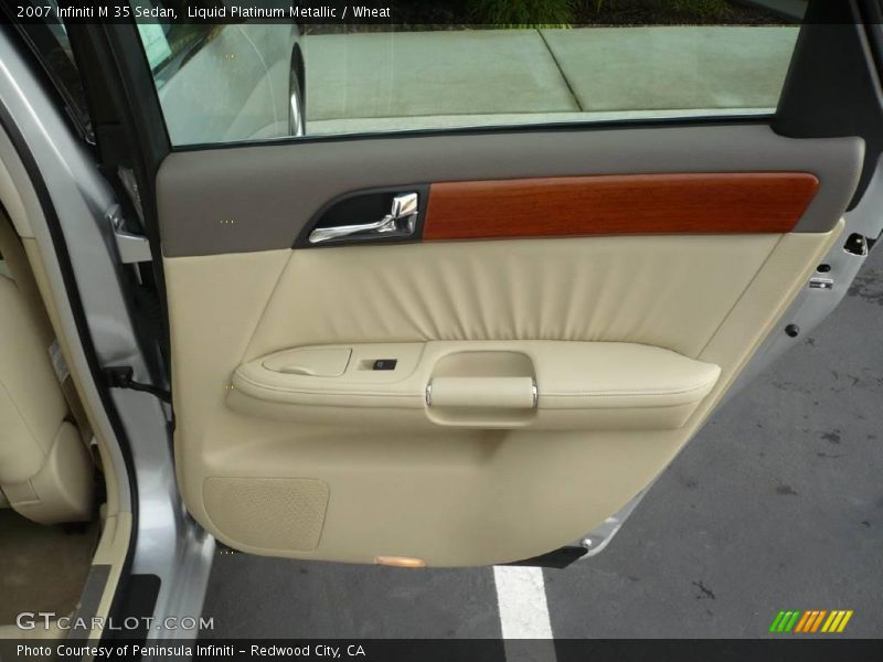 Liquid Platinum Metallic / Wheat 2007 Infiniti M 35 Sedan
