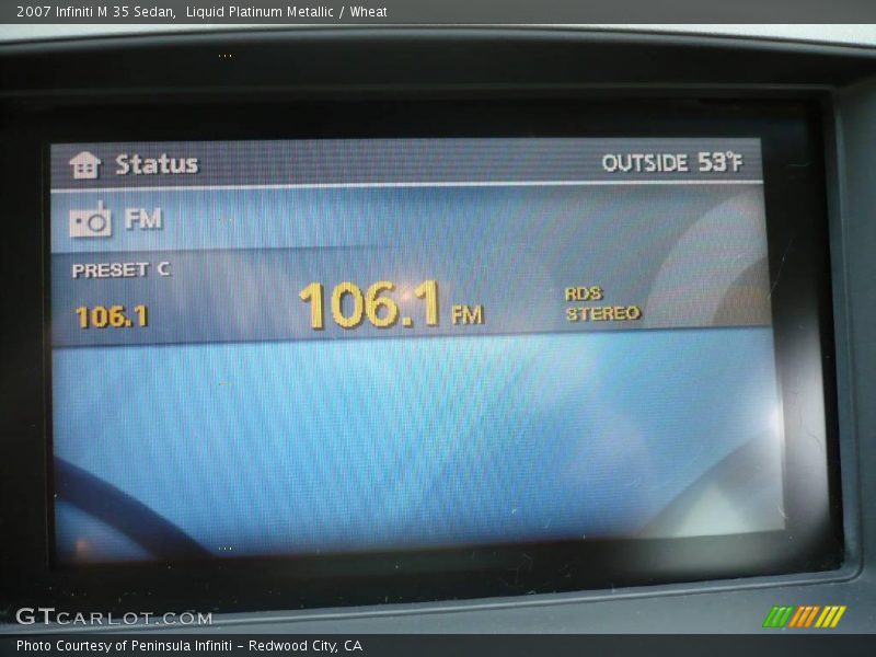 Liquid Platinum Metallic / Wheat 2007 Infiniti M 35 Sedan