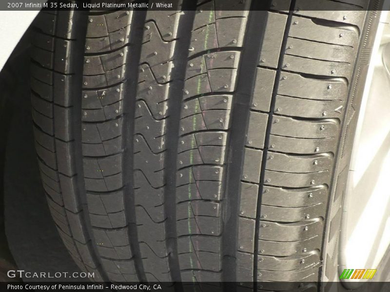 Liquid Platinum Metallic / Wheat 2007 Infiniti M 35 Sedan