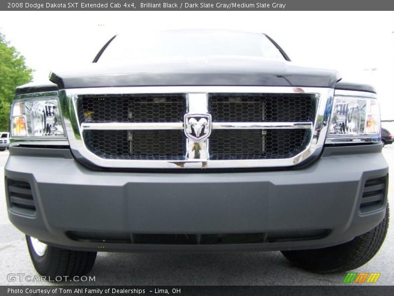 Brilliant Black / Dark Slate Gray/Medium Slate Gray 2008 Dodge Dakota SXT Extended Cab 4x4