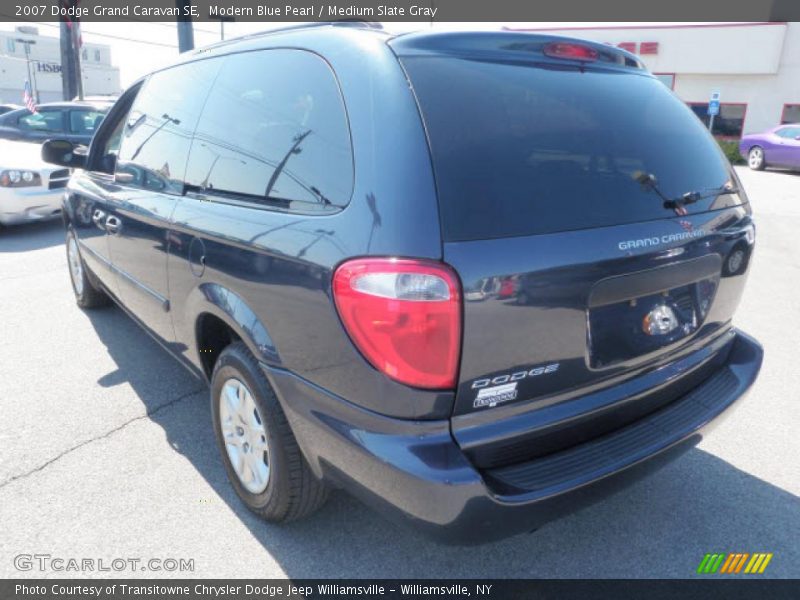 Modern Blue Pearl / Medium Slate Gray 2007 Dodge Grand Caravan SE