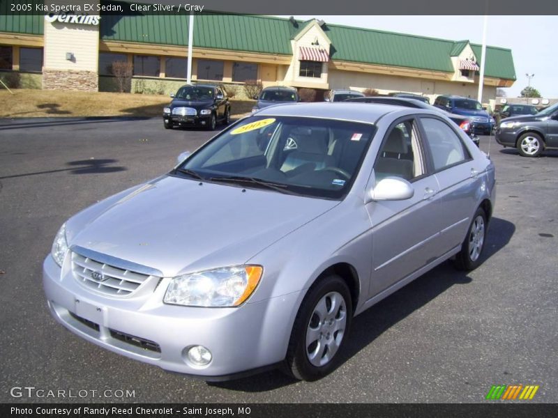 Clear Silver / Gray 2005 Kia Spectra EX Sedan