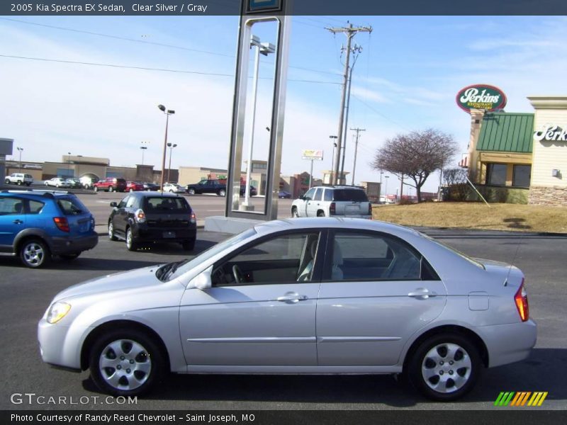 Clear Silver / Gray 2005 Kia Spectra EX Sedan