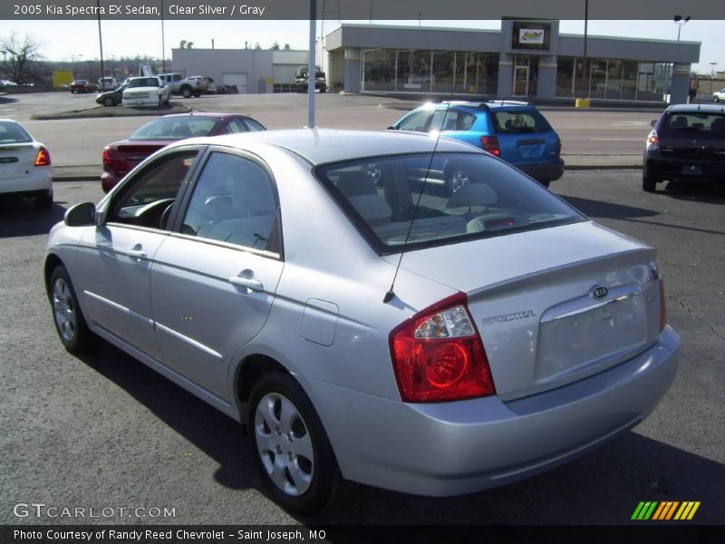 Clear Silver / Gray 2005 Kia Spectra EX Sedan