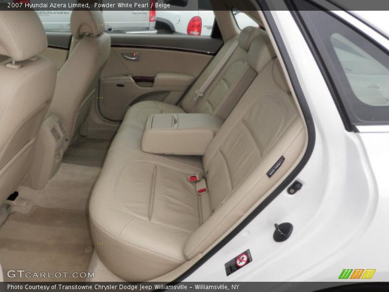 Powder White Pearl / Beige 2007 Hyundai Azera Limited