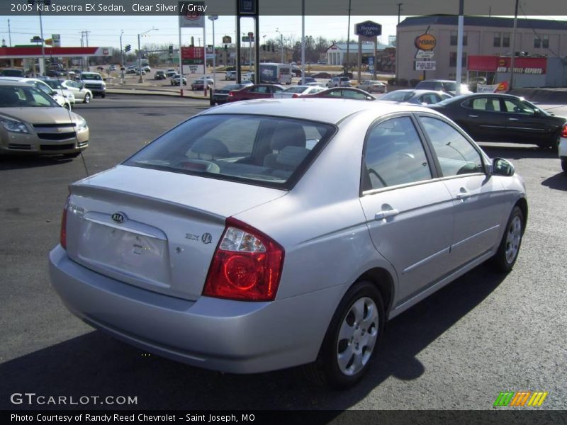 Clear Silver / Gray 2005 Kia Spectra EX Sedan