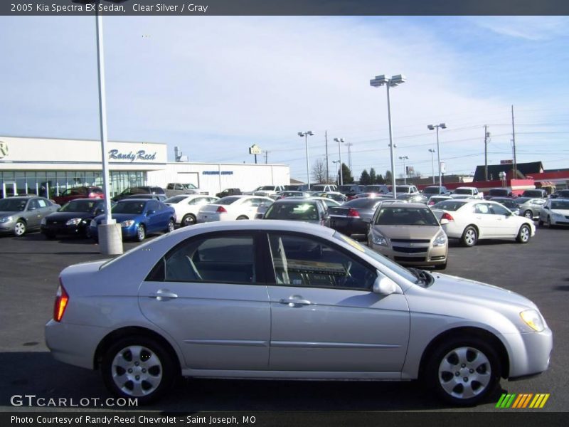 Clear Silver / Gray 2005 Kia Spectra EX Sedan