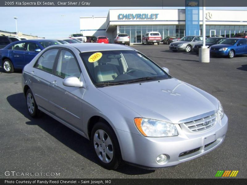 Clear Silver / Gray 2005 Kia Spectra EX Sedan