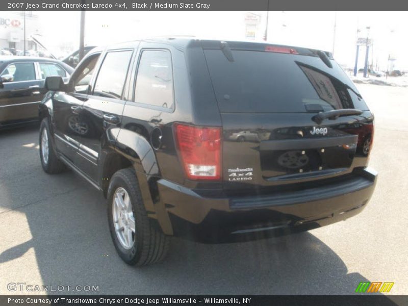 Black / Medium Slate Gray 2007 Jeep Grand Cherokee Laredo 4x4