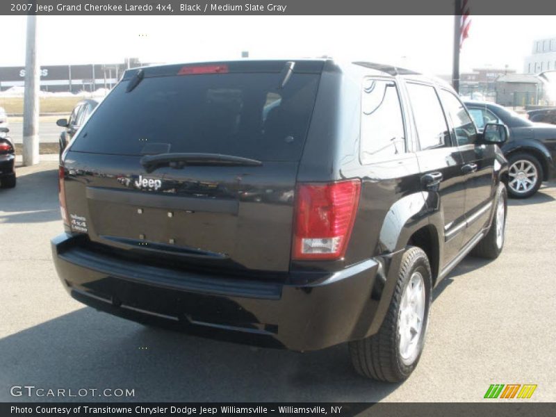 Black / Medium Slate Gray 2007 Jeep Grand Cherokee Laredo 4x4