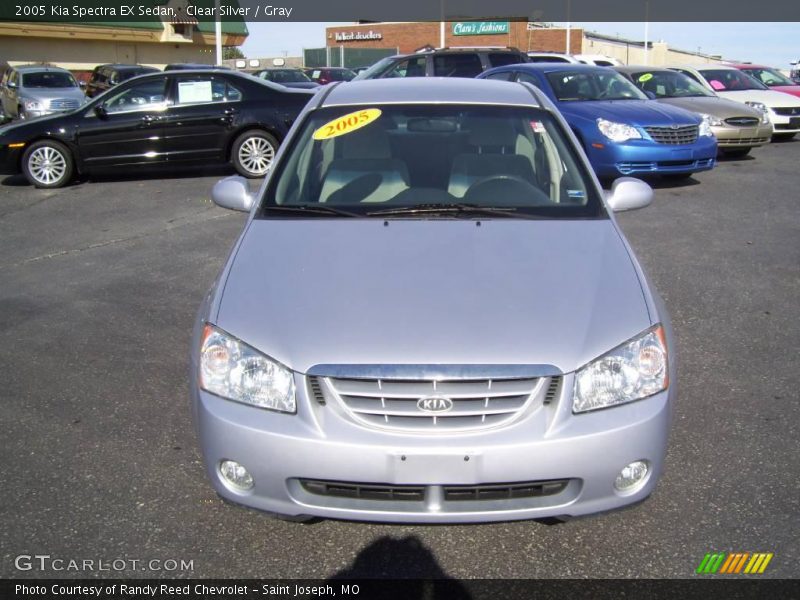 Clear Silver / Gray 2005 Kia Spectra EX Sedan