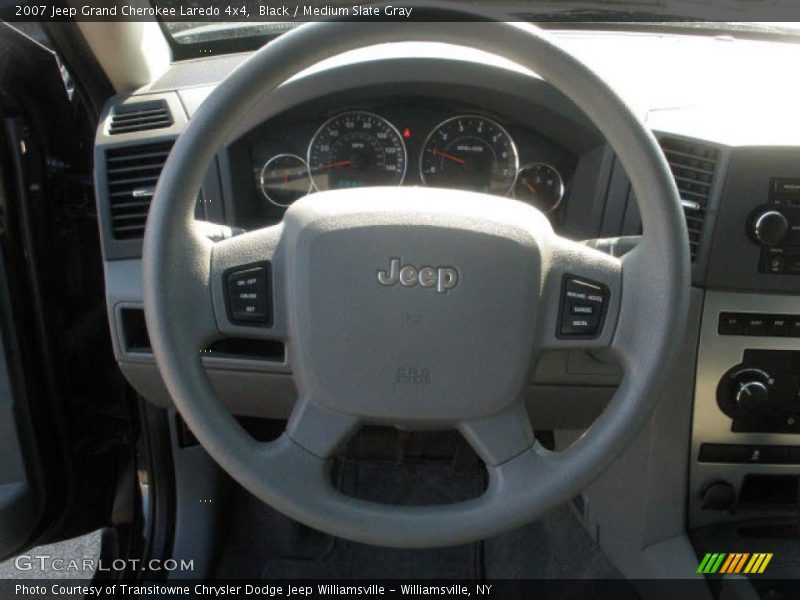 Black / Medium Slate Gray 2007 Jeep Grand Cherokee Laredo 4x4
