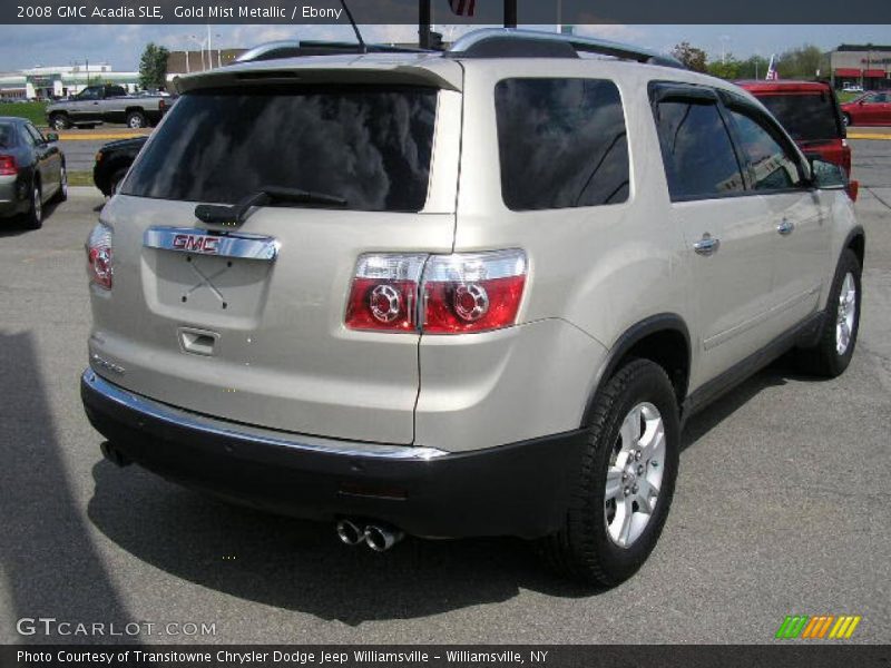 Gold Mist Metallic / Ebony 2008 GMC Acadia SLE