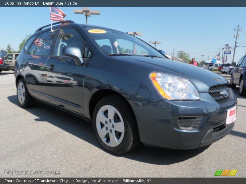 Denim Blue / Beige 2009 Kia Rondo LX
