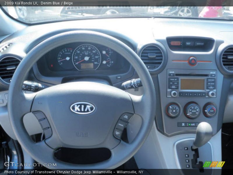Denim Blue / Beige 2009 Kia Rondo LX