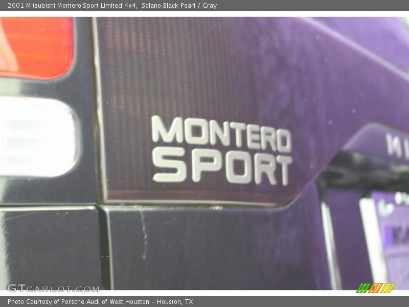 Solano Black Pearl / Gray 2001 Mitsubishi Montero Sport Limited 4x4