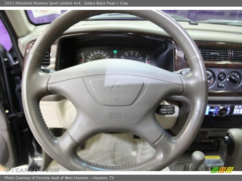 Solano Black Pearl / Gray 2001 Mitsubishi Montero Sport Limited 4x4