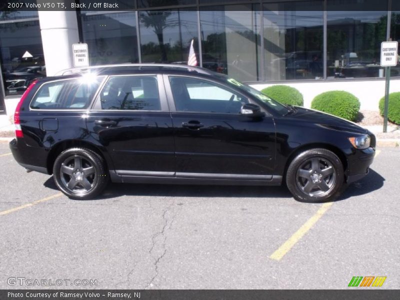 Black / Off Black 2007 Volvo V50 T5