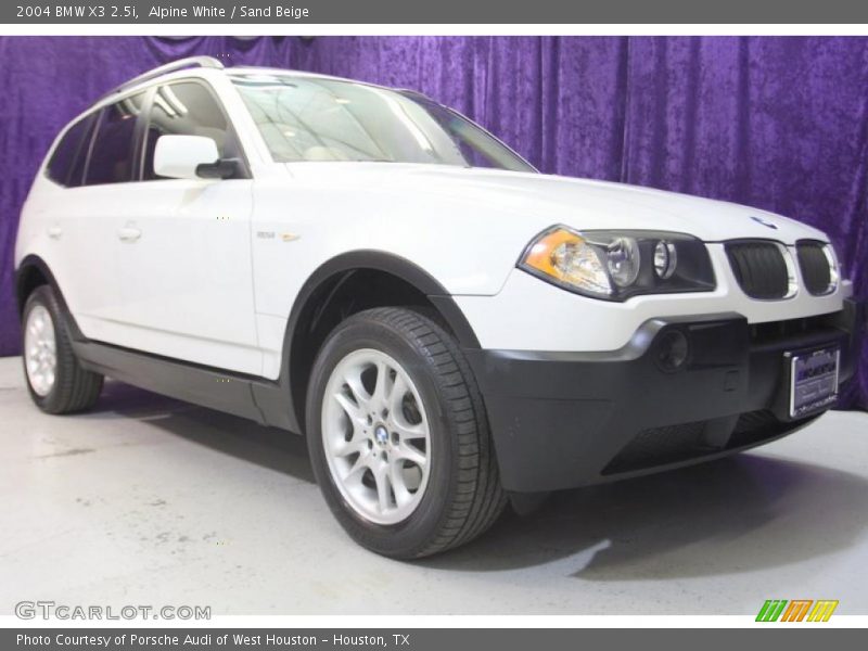 Alpine White / Sand Beige 2004 BMW X3 2.5i
