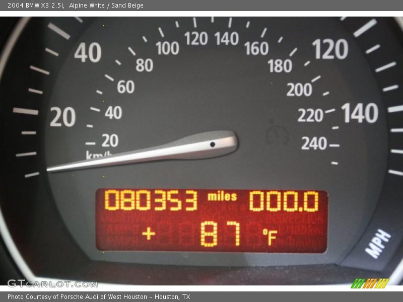 Alpine White / Sand Beige 2004 BMW X3 2.5i